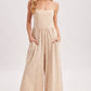 WASHED SLEEVELESS WIDE LEG JUMPSUIT