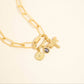18K Gold PVD Teardrop Birthstone Charm