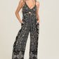 B5A42-A958 V NECK TWIST FRONT CUT OUT JUMPSUIT