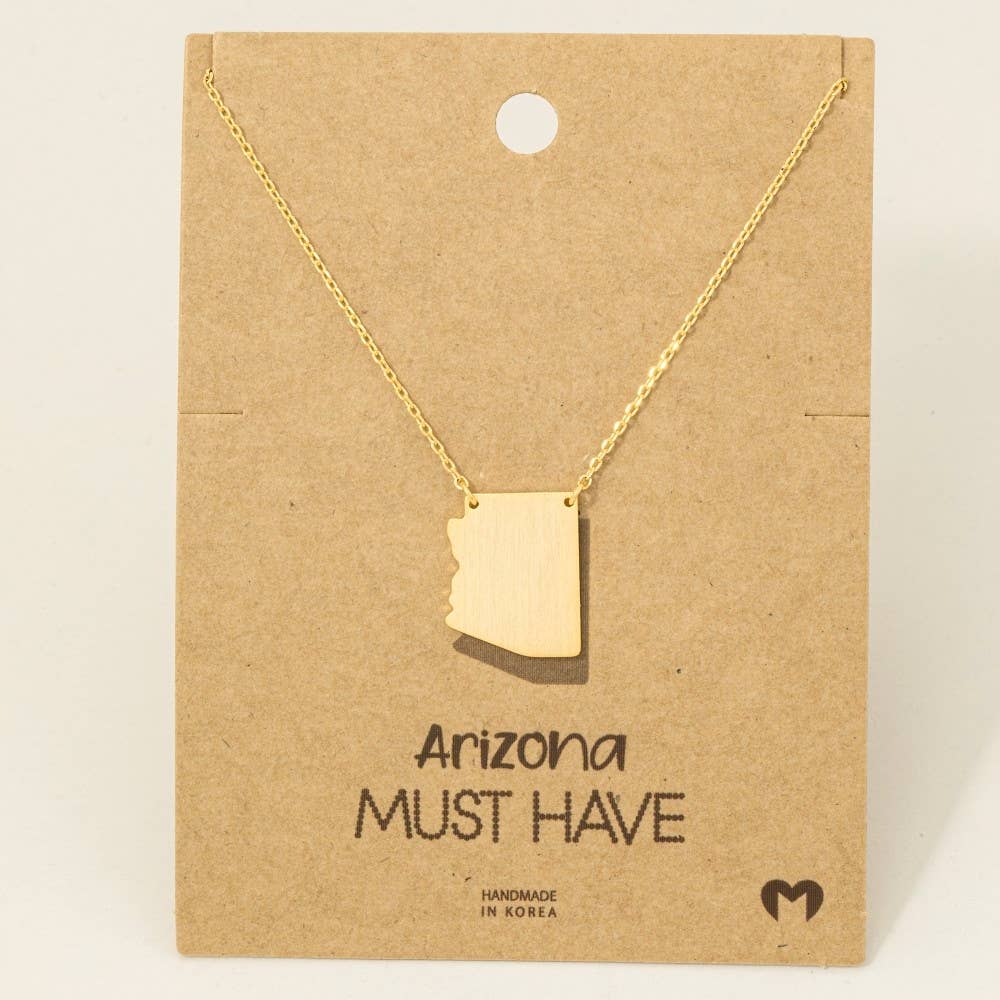 Arizona State Pendant Necklace