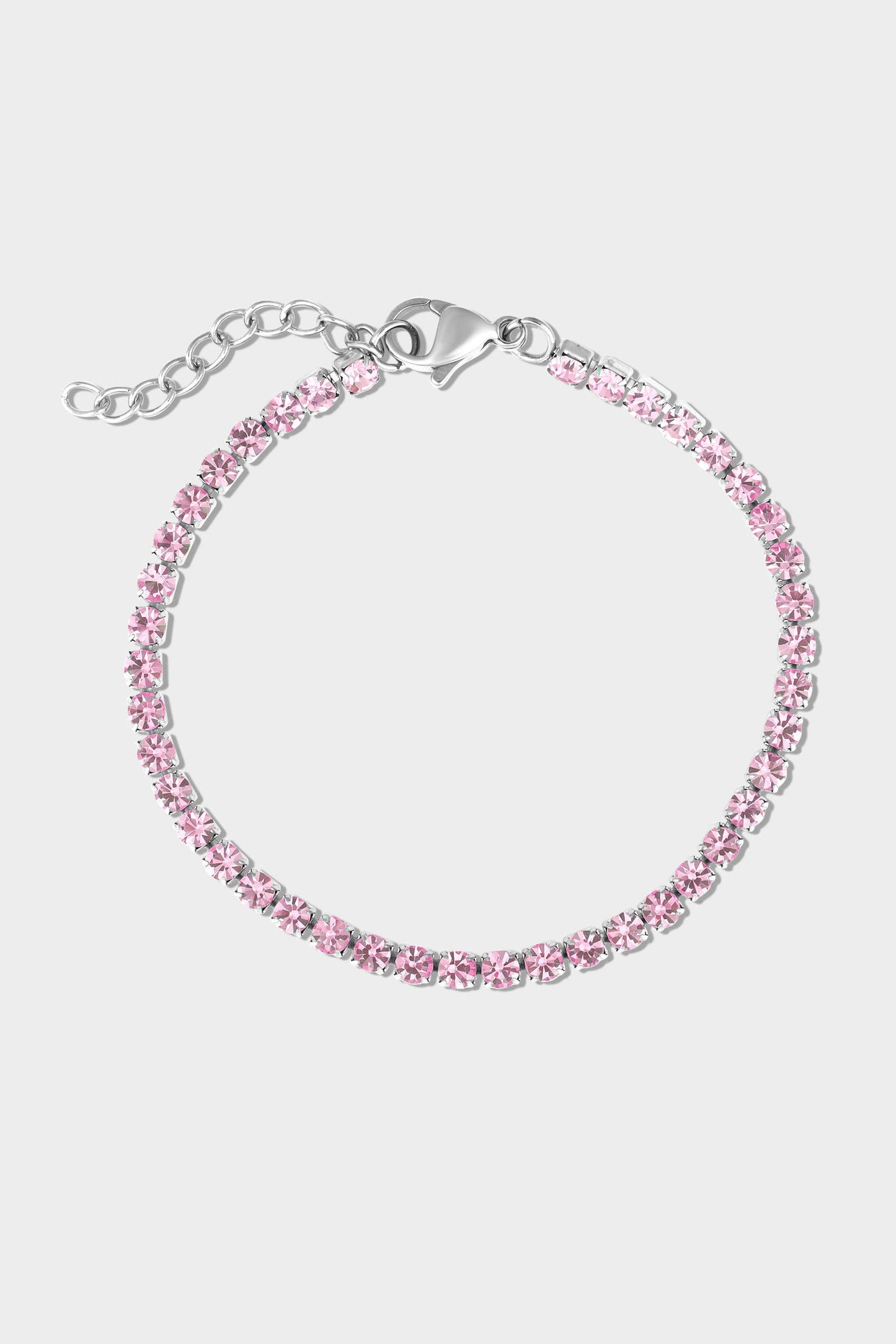 Stainless Steel Birthstone Tennis Bracelet