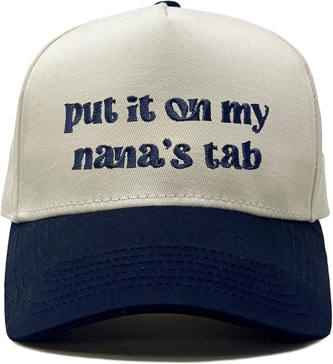 Kids/Baby Two Tone Vintage Cap - Put It on My Nana's Tab