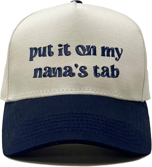 Kids/Baby Two Tone Vintage Cap - Put It on My Nana's Tab