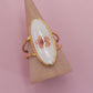 18K STAINLESS STEEL TARNISH FREE FLORAL RINGS | 40R104