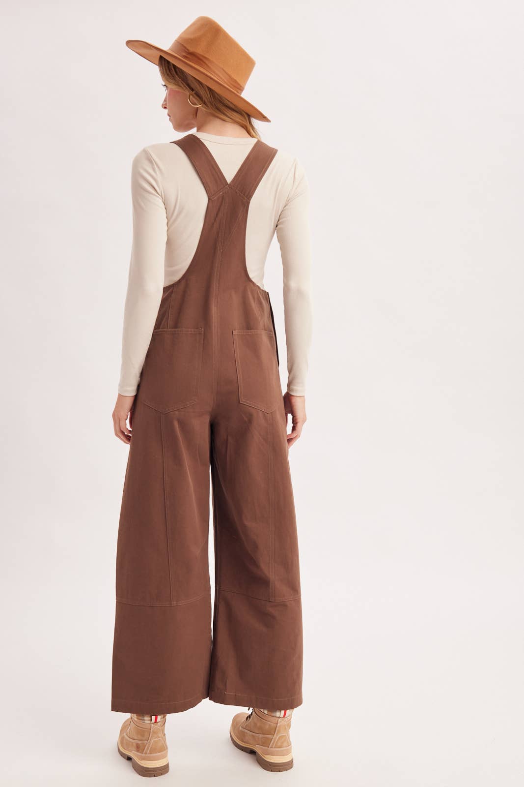 WIDE-LEG OVERALLS JUMPSUIT