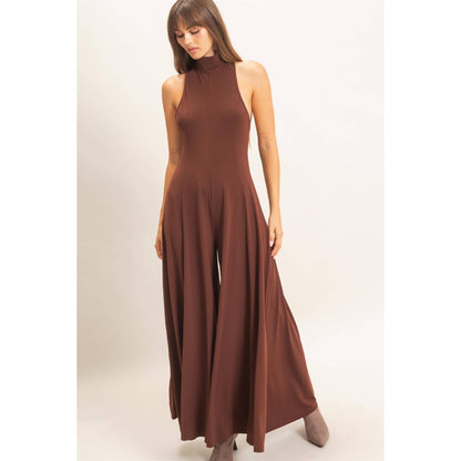 Sleeveless Halter Neck Jumpsuit