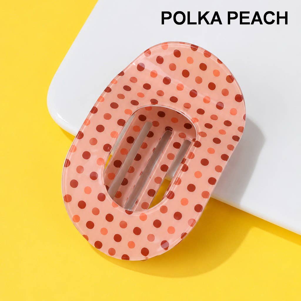 Jumbo Lay Flat Oval Hair Claw Clips Secure Styling | 40H1137