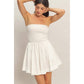 Strapless Flowy Mini Dress