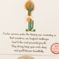 Gold Dipped Enamel Sunrise Cactus Pendant Necklace