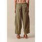 MID RISE WIDE LEG PANTS  WITH POCKETS