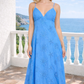 Eyelet Embroidered Spaghetti Strap Midi Dress