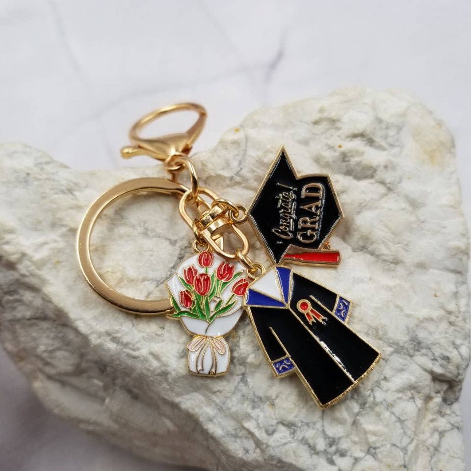Congrats GRAD Keychain - Graduation Gift