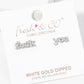 Gold-Dipped Cubic Zirconia Post Earrings