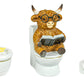 Highland Cow Powder Room 3 Ast