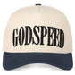 C.C GODSPEED letter embroidered trucker cap
