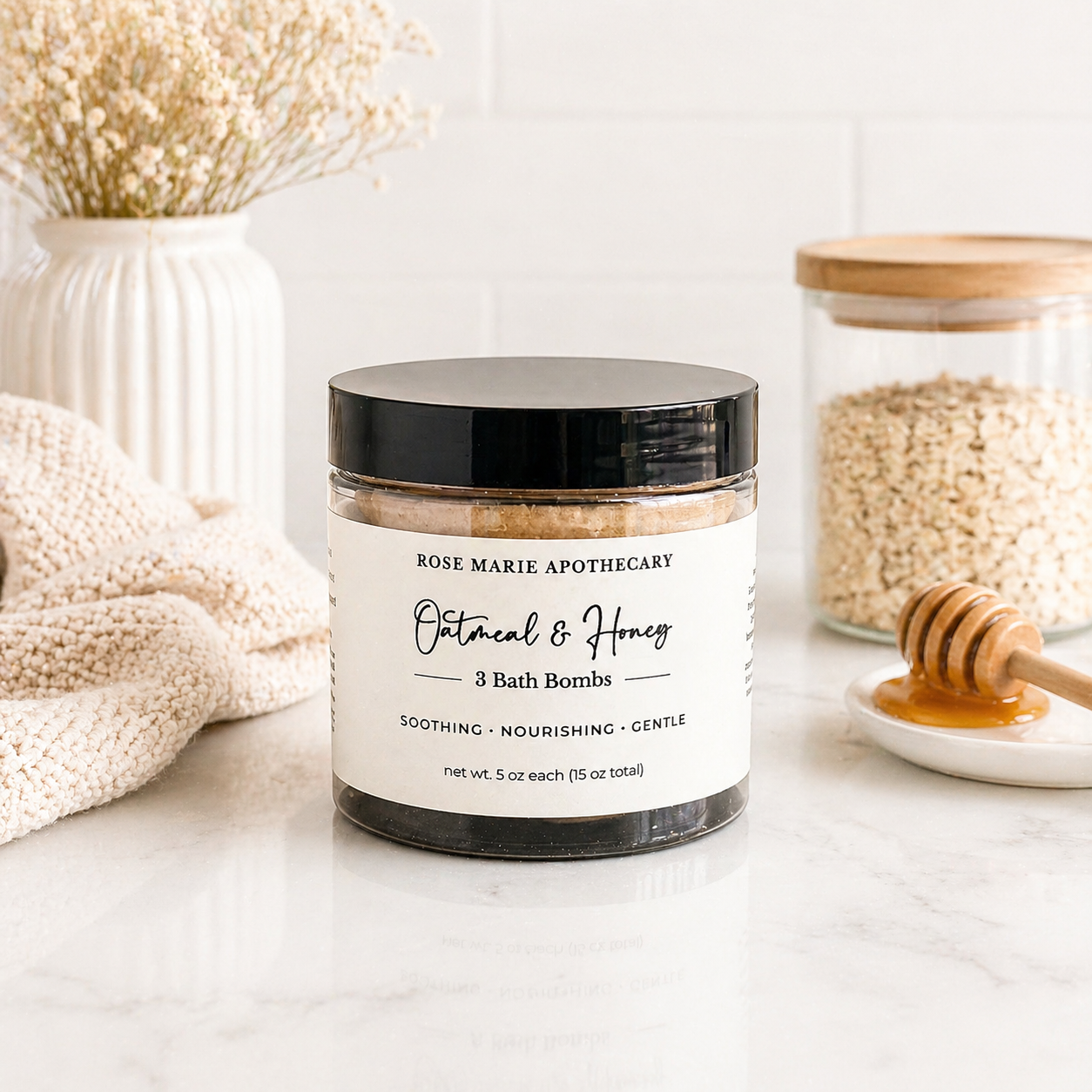 Oatmeal and Honey 3-Pack Bath Bomb