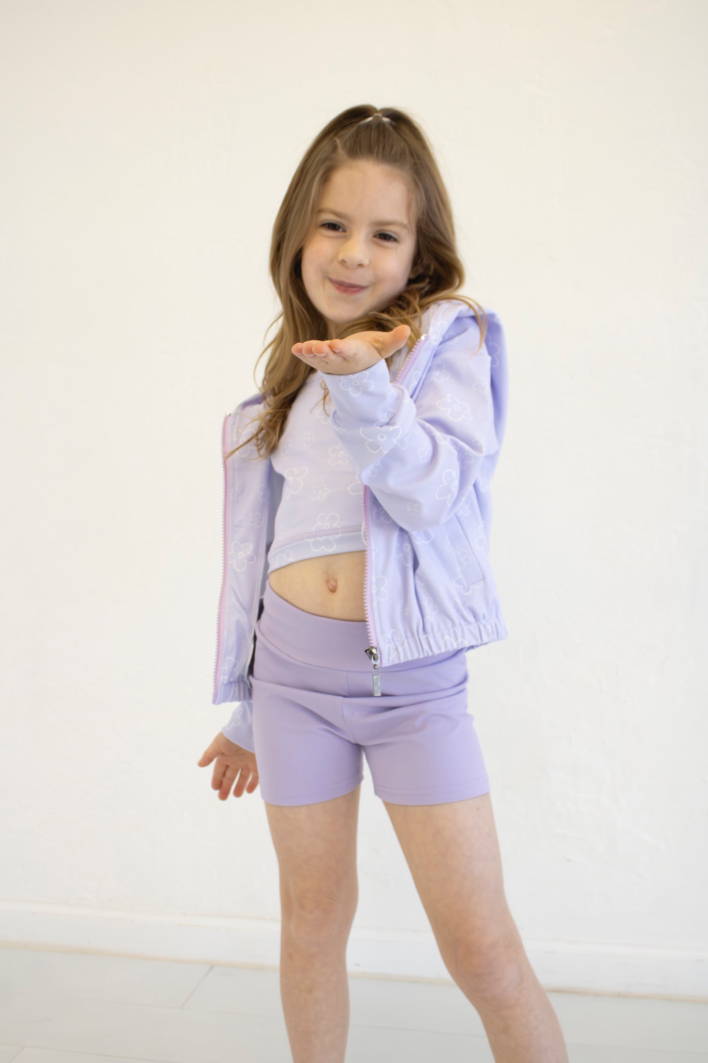Wild Luxe Violet Vibes Activewear set, 3