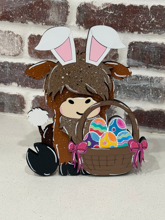 basket cow bunny