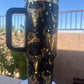 Black/Gold  Country Cactus and Cow Tumbler