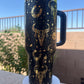 Black/Gold  Country Cactus and Cow Tumbler