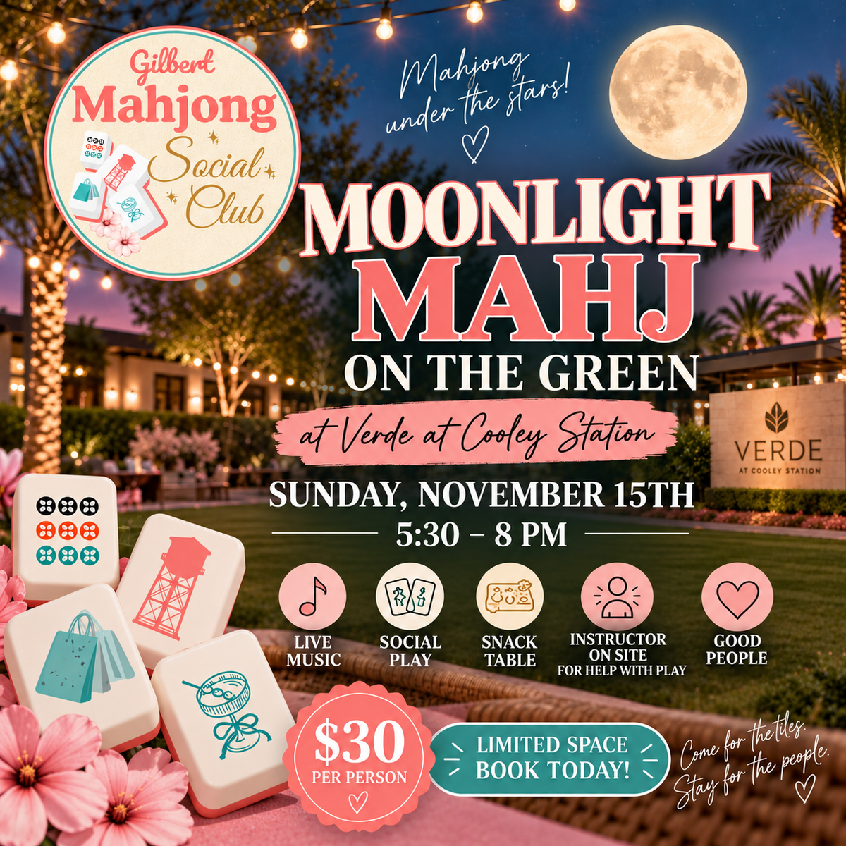 Moonlight Mahj at Verde at Cooley Station