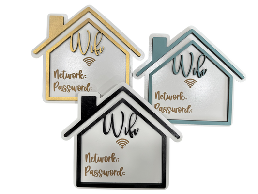 WiFi dry erase sign , 8” x 7”