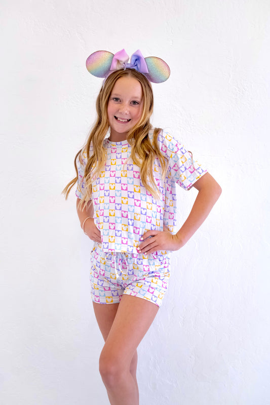 Wild Luxe Daywear Sets-Checkered Board Mouse, 18-24 months