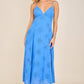 Eyelet Embroidered Spaghetti Strap Midi Dress