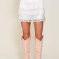 Fringe Rodeo Girl Mini Skirt