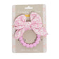 Baby Crinkle Teether Toy, Pink Bow