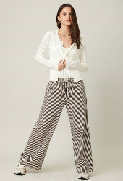 Striped Wide Leg Pants