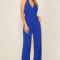 Cross Back Wide Leg Jumpsuit