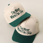 I'm Nicer When I'm Tipsy 3D Embroidered Two-Tone Trucker Hat