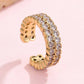 Baguette rhinestone cocktail eternity band Ring | 40R143