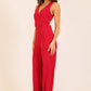 Cross Back Wide Leg Jumpsuit