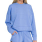 Scuba Sweatshirts & Shorts 2PC Set SI-27476 Zenana