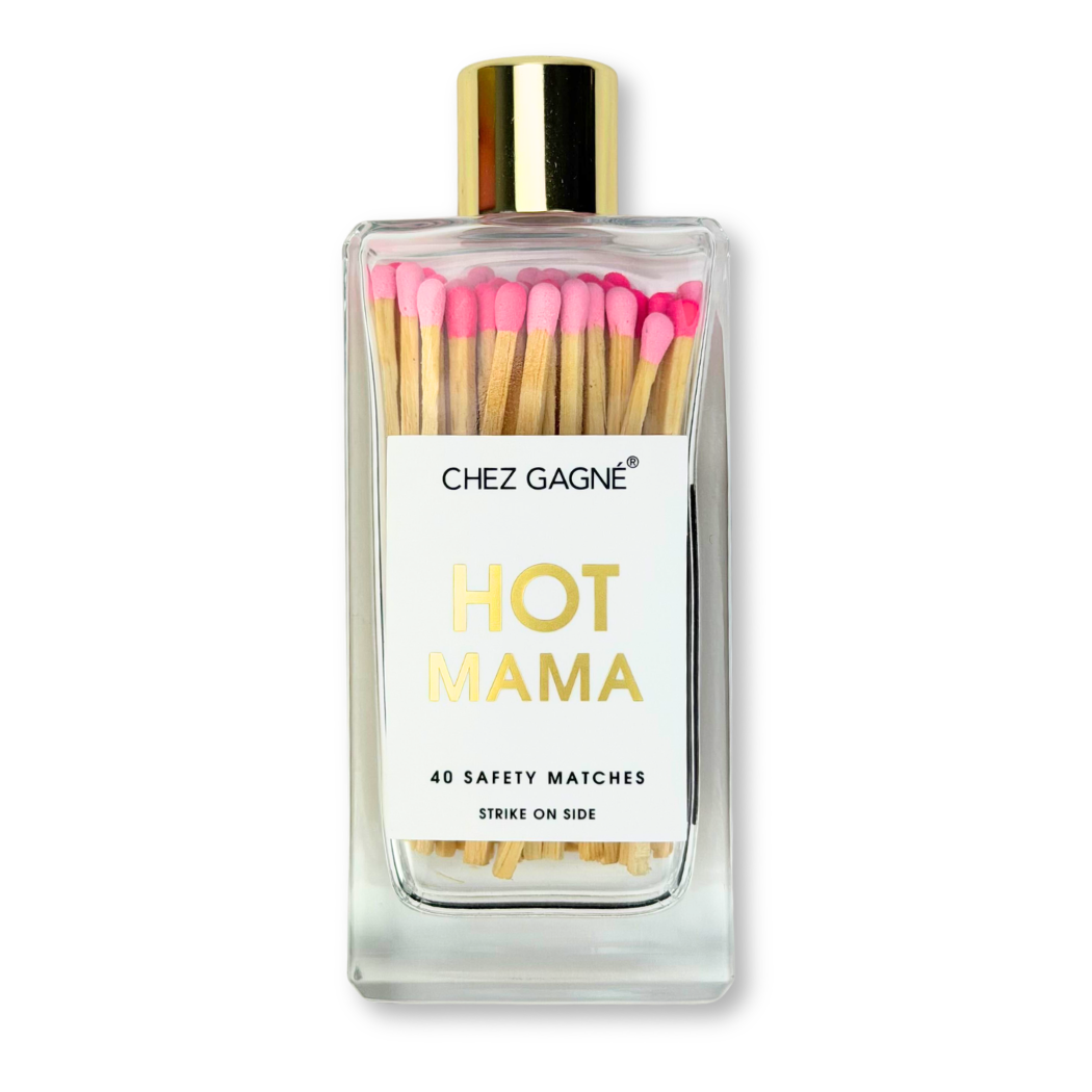 Hot Mama - Glass Bottle Safety Matches - Mother's Day Gift