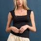 BUTTER KNIT SQUARE NECK SLEEVELESS TOP FWMT3749