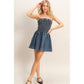 Strapless Snow-Wash Dress