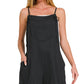 SI-26568 Knot Strap Romper w/ pockets