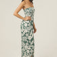 B5959-A920 SMOCKED BODICE WRAP LEG JUMPSUIT