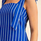 Tie-Strap Square-Neck Mini Dress