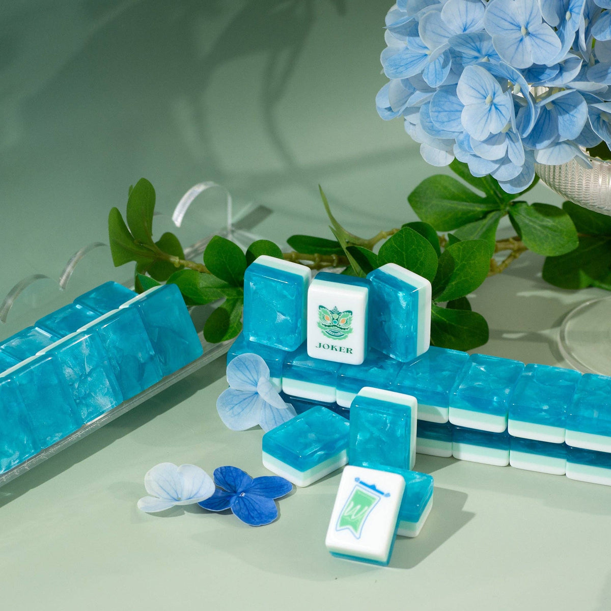 Garden Party Mahjong Set - Aqua Lagoon 04-01