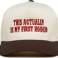 Kid/Baby 2-Tone Cap: This Actually Is My First Rodeo (Brown)