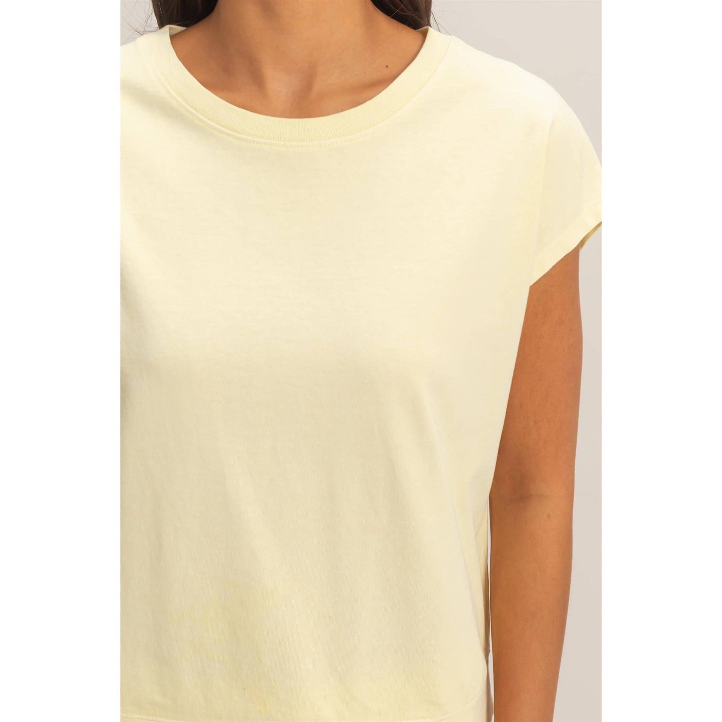 Sleeveless Crew Neck Top and Shorts Set