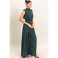 Sleeveless Mock Neck Jumpsuit