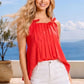 4th of July Soft Ruffle Hem Summer Shorts