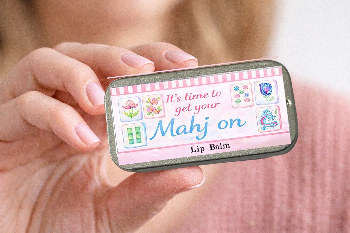 Mahjong, Lip Balm,Time to get your Mahjon