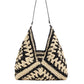 Vintage Woven Straw Crochet Bucket Shoulder Bag