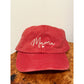 MAMA Embroidered Acid Washed Baseball Cap